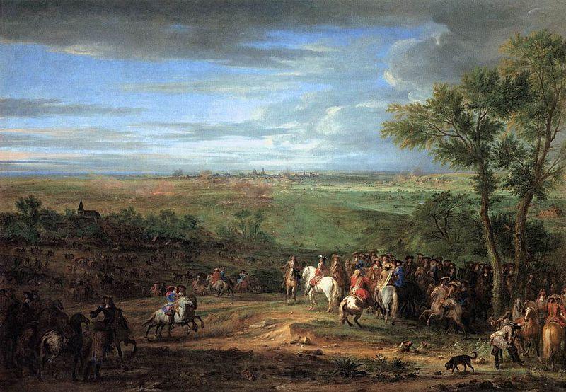 Adam Frans van der Meulen Louis XIV Arriving in the Camp in front of Maastricht France oil painting art